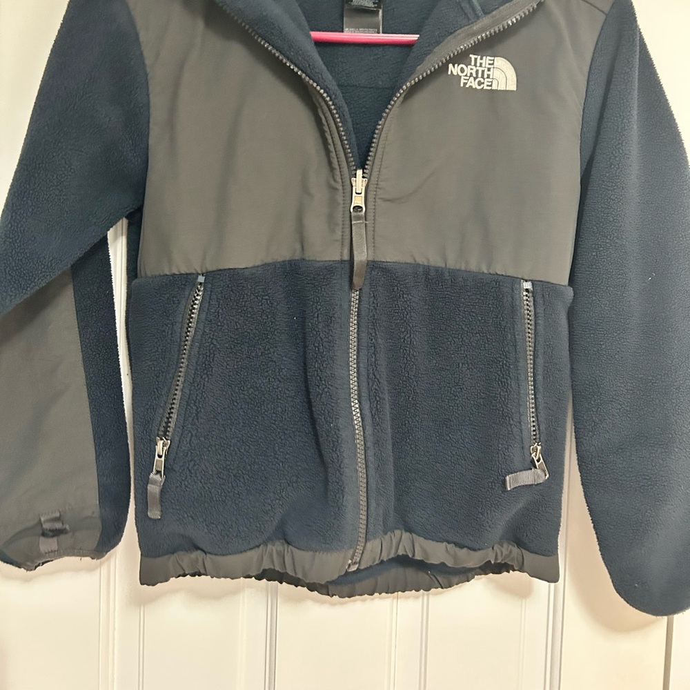 Boys North Face Navy Blue Denali Jacket